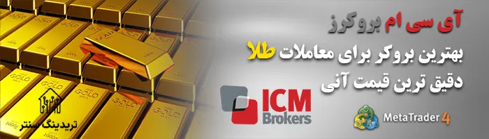 معاملات طلا در ICM Brokers ، خرید و فروش طلا در بروکر آی سی ام بروکرز ، تریدینگ سنتر